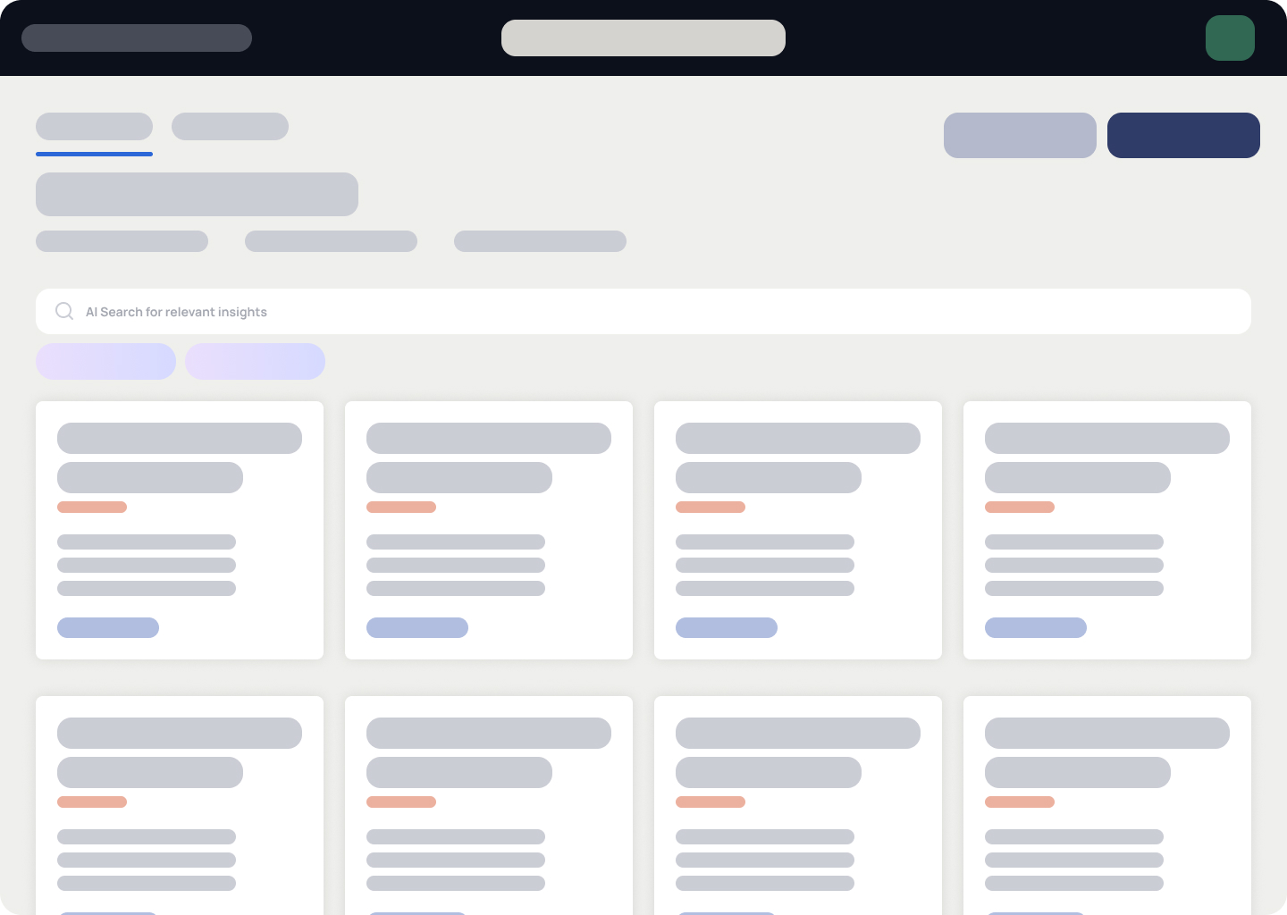 Insight Hub wireframe