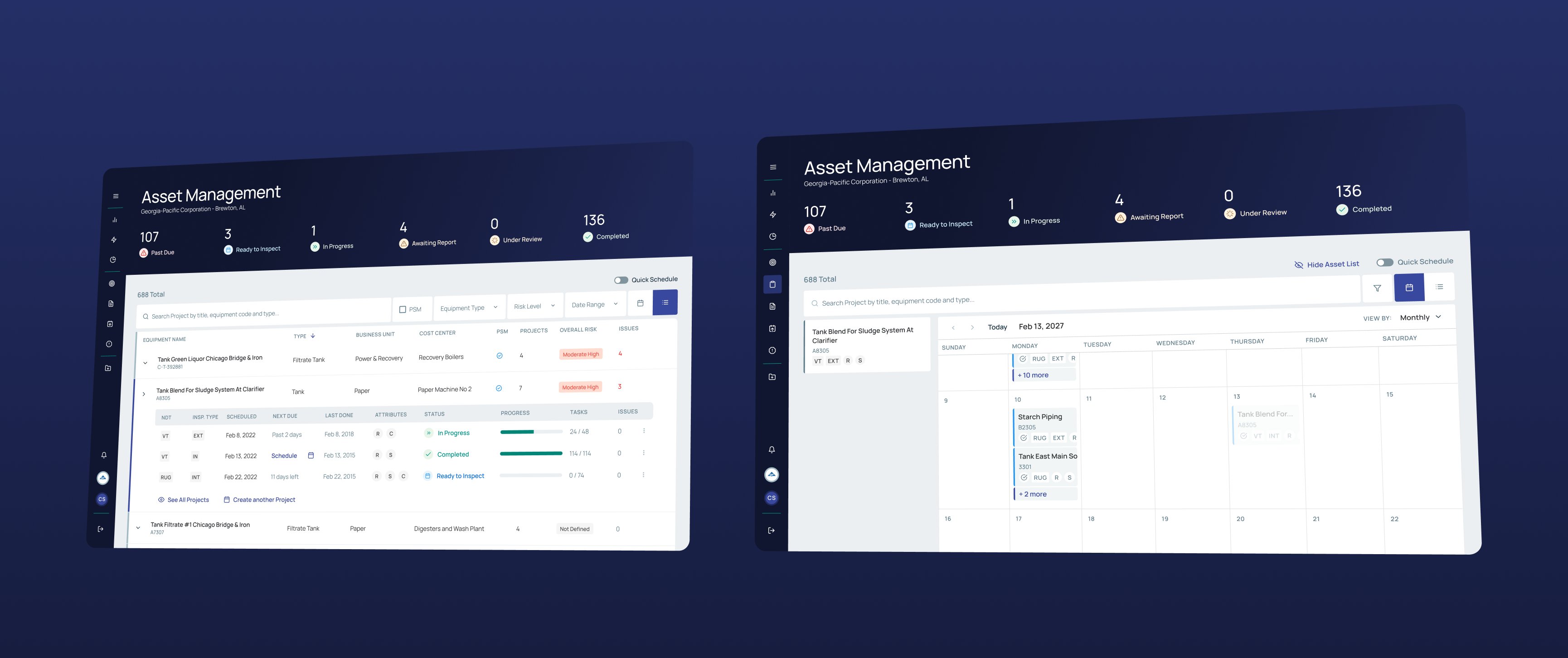 Nest Platform asset management view